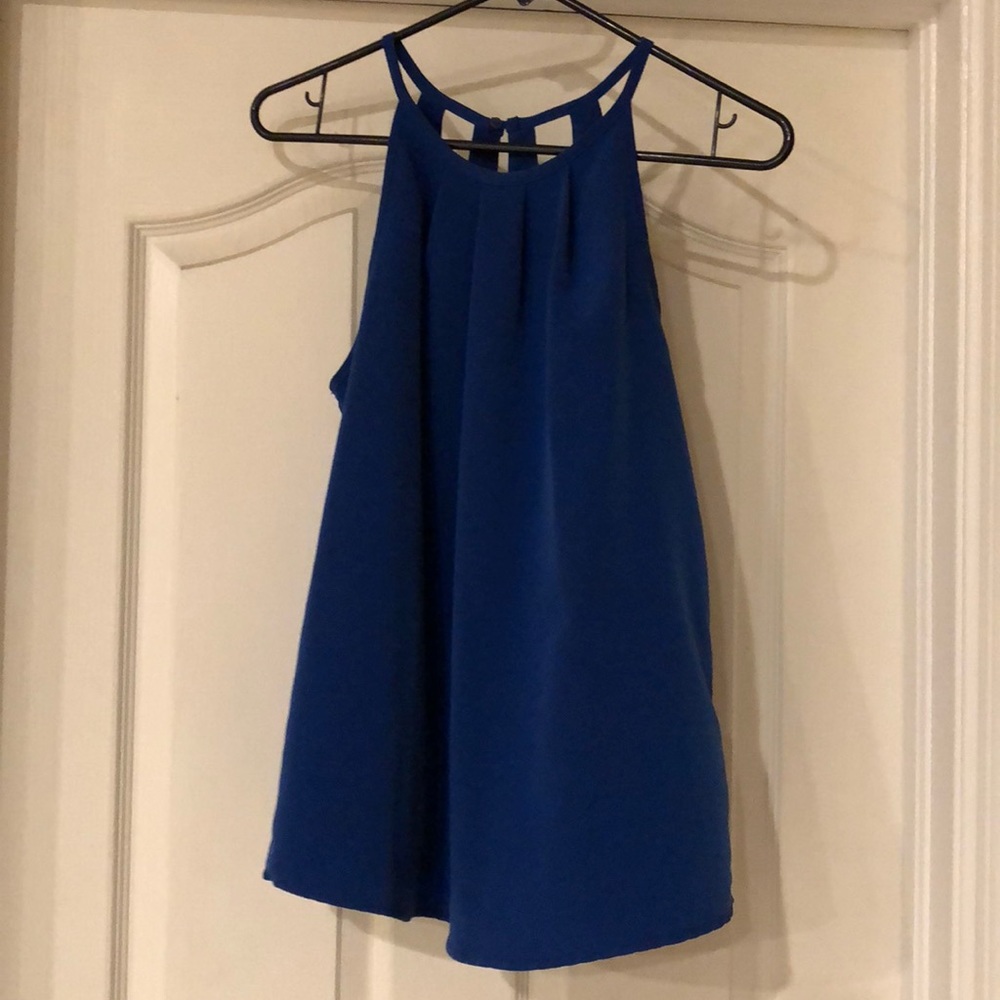 Royal blue blouse